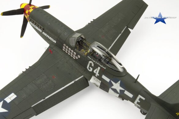 P-51D Mustang realistic metal finish model