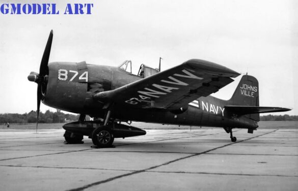F6F-5K Hellcat drone US Navy post war unmanned aircraft target drone high visibility paint scheme
