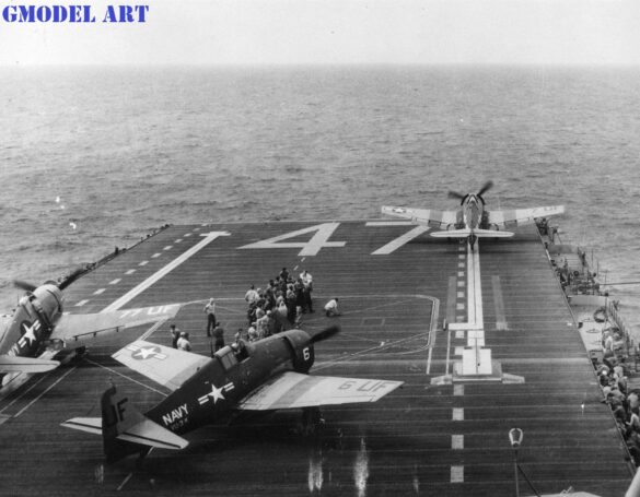 F6F-5K Hellcat drone US Navy post war unmanned aircraft target drone high visibility paint scheme