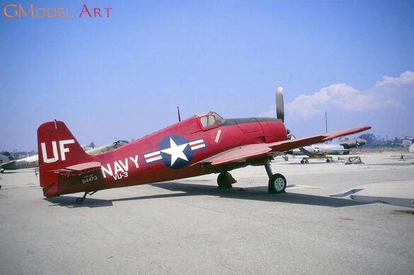 F6F-5K Hellcat drone US Navy post war unmanned aircraft target drone high visibility paint scheme