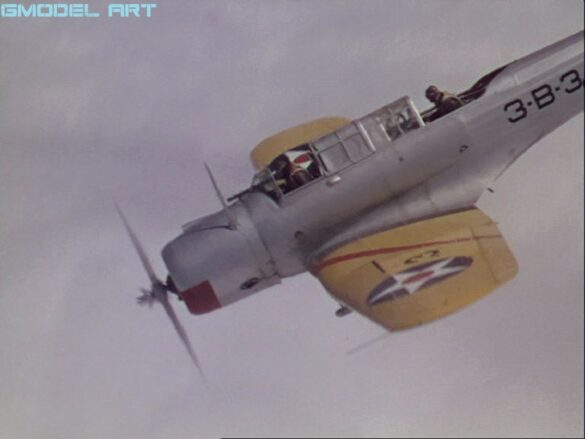 US Navy aircraft yellow wings scheme 1940 FS 13538