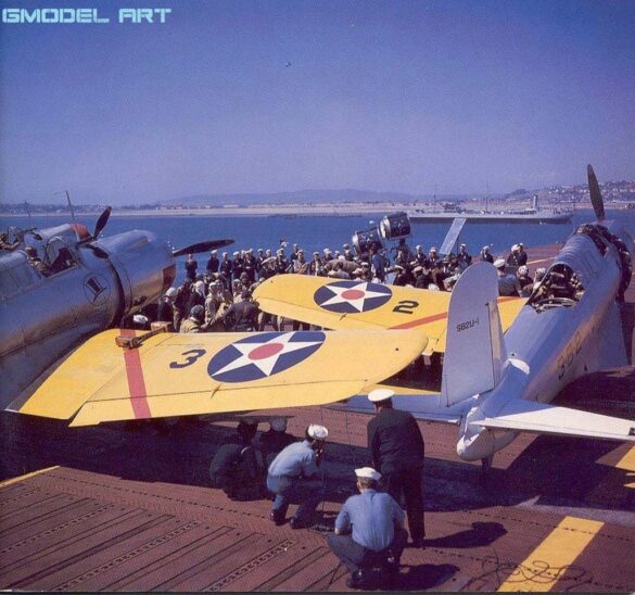 US Navy aircraft yellow wings scheme 1940 FS 13538
