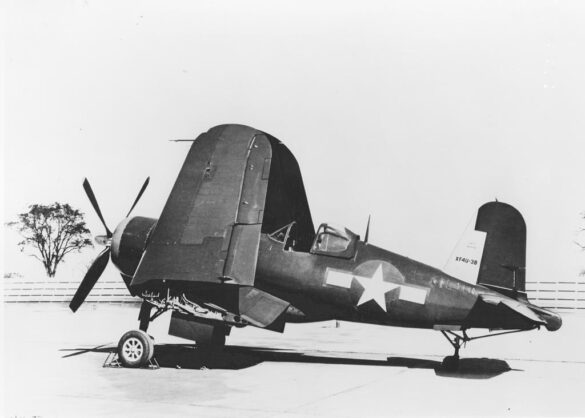 XF4U-3B Corsair prototype BuNo 49664 high altitude turbocharged fighter 1/48 scale model