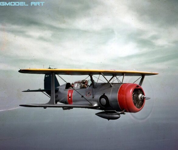 Grumman F3F yellow wings pre war US Navy