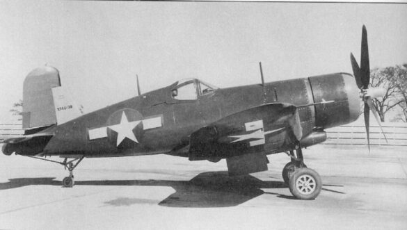 XF4U-3B Corsair prototype BuNo 49664 high altitude turbocharged fighter 1/48 scale model