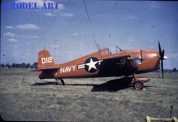 F6F-5K Hellcat drone US Navy post war unmanned aircraft target drone high visibility paint scheme