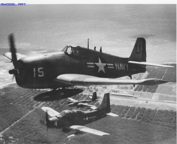F6F-5K Hellcat drone US Navy post war unmanned aircraft target drone high visibility paint scheme