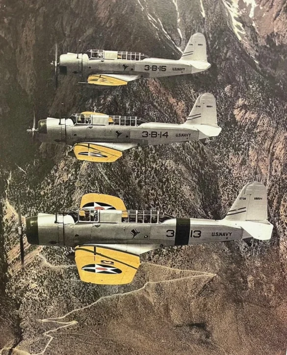 US Navy aircraft yellow wings scheme 1940 FS 13538