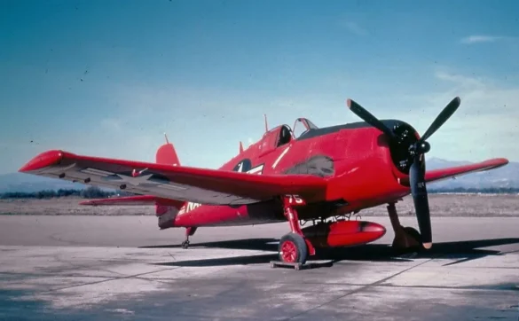 F6F-5K Hellcat drone US Navy post war unmanned aircraft target drone high visibility paint scheme