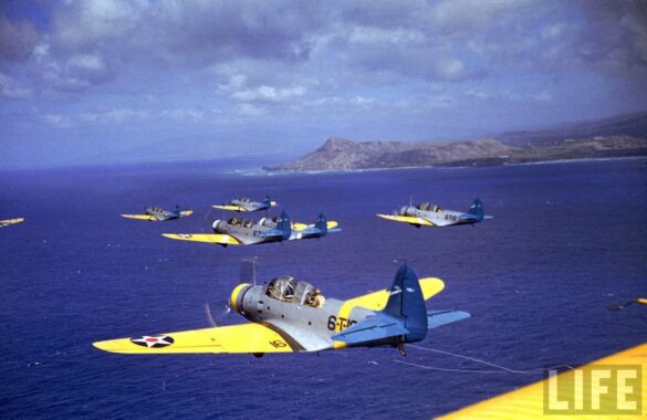 US Navy aircraft yellow wings scheme 1940 FS 13538