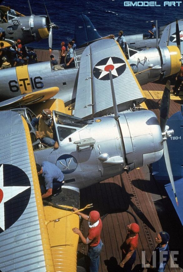 US Navy aircraft yellow wings scheme 1940 FS 13538
