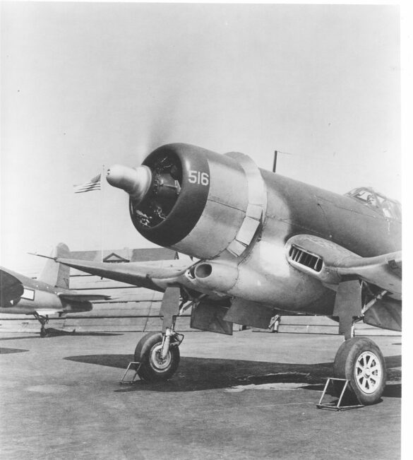 XF4U-3B Corsair prototype BuNo 49664 high altitude turbocharged fighter 1/48 scale model