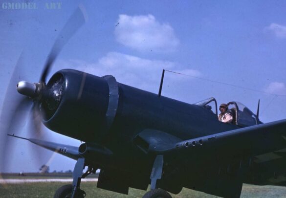 XF4U-3B Corsair prototype BuNo 49664 high altitude turbocharged fighter 1/48 scale model