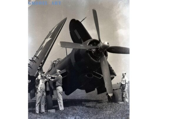 XF4U-3B Corsair prototype BuNo 49664 high altitude turbocharged fighter 1/48 scale model