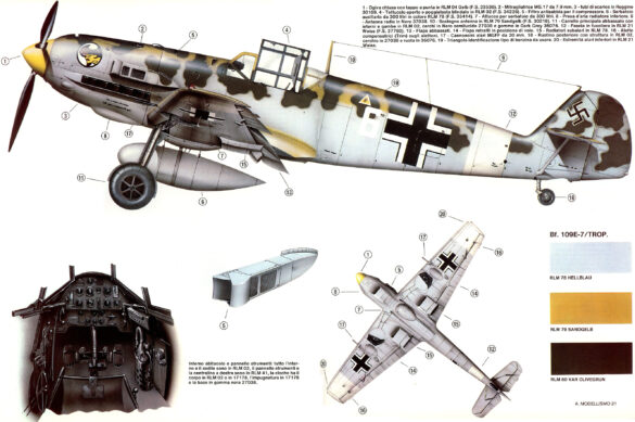 Messerschmitt Bf 109E-7 of Jagdgeschwader 27 During the Balkan Campaign and the Battle of Crete