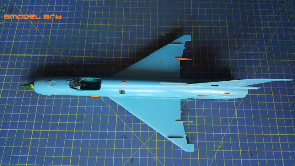 MiG-21MF Bunny Fighter abandoned aircraft model in Eduard 1/48 scale with realistic rust and