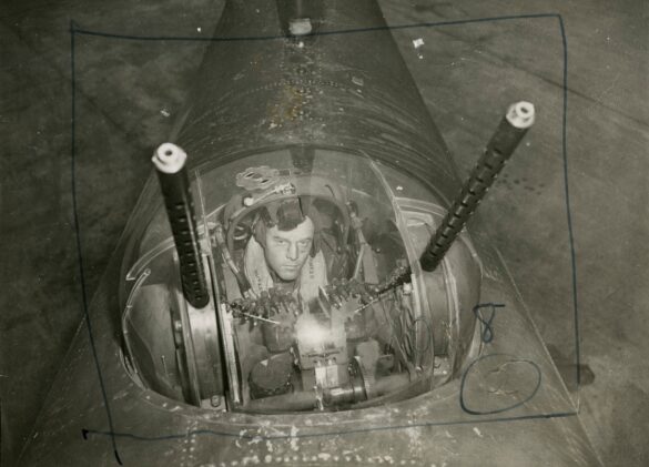 B-26 Marauder cockpit interior green instrument panel WWII medium bomber detail