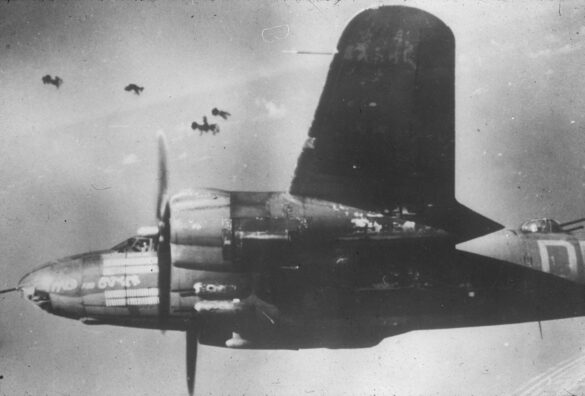 B-26 Marauder scale model weathering exhaust stains olive drab detailed build WWII bomber
