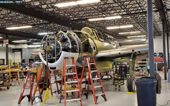 US WWII Primer Colors inside American WWII aircraft cockpit