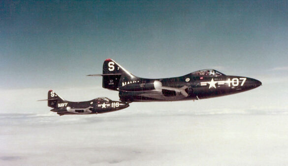 F9F 2 Panthers VF 51 over Korea 1951