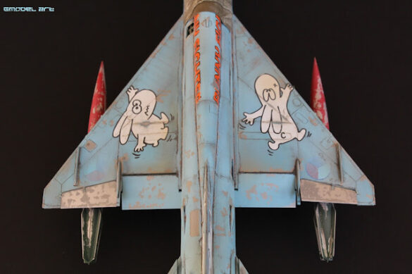 Weathered cockpit detail on Eduard MiG-21MF Bunny Fighter