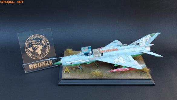 Small abandoned airfield base for MiG-21 Bunny Fighter model