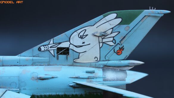 Heavy rust and corrosion effects on abandoned MiG-21 model