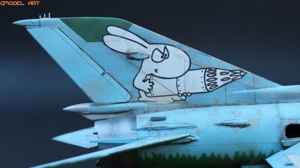 Small abandoned airfield base for MiG-21 Bunny Fighter model