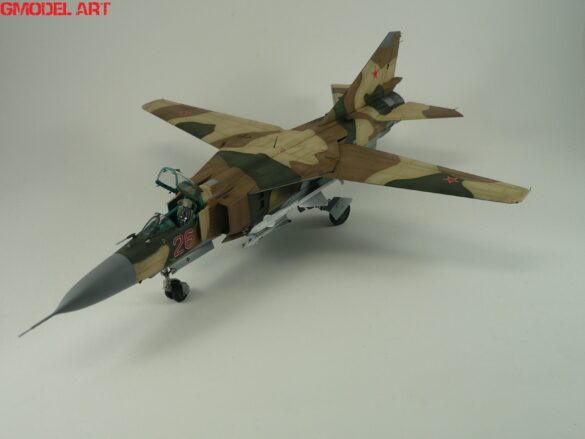MiG-23ML Red 26 Scale Model Build Guide – Painting, Weathering and Camouflage Techniques MiG-23ML Red 26 scale model with Soviet camouflage and weathering details
