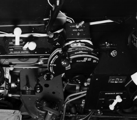 F6F-5N Hellcat cockpit radar scope detail