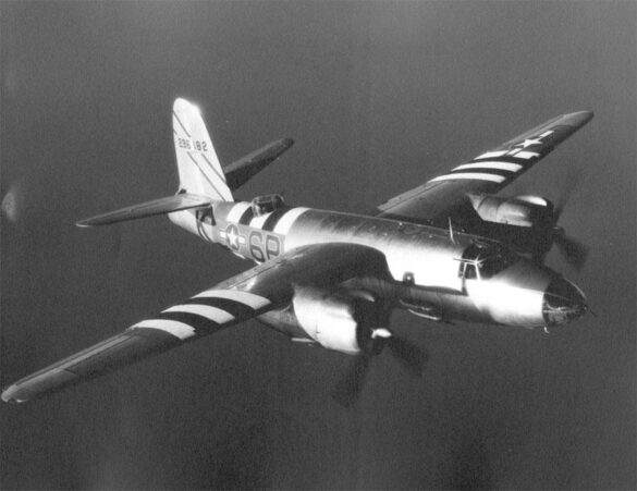 B-26 Marauder WWII bomber olive drab neutral gray camouflage in flight medium bomber USAAF