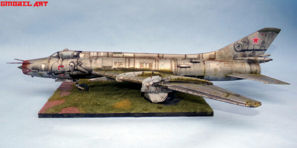 SUKHOI SU-17M 1/48 Scale Build Review – Scratchbuilt Soviet Aircraft Projec Finished SUKHOI SU-17M 1-48 scale aircraft model display