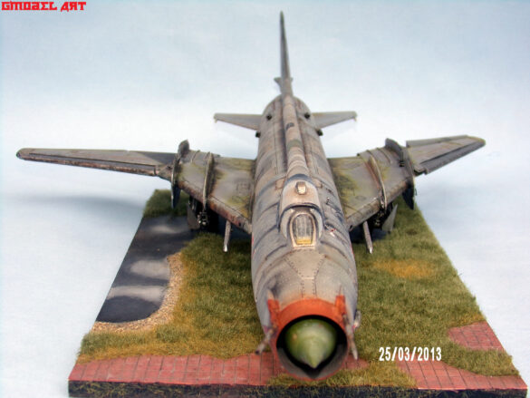 SUKHOI SU-17M 1/48 Scale Build Review – Scratchbuilt Soviet Aircraft Projec Scratchbuilt engine section of SUKHOI SU-17M scale model
