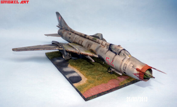 SUKHOI SU-17M 1/48 Scale Build Review – Scratchbuilt Soviet Aircraft Projec Scratchbuilt engine section of SUKHOI SU-17M scale model