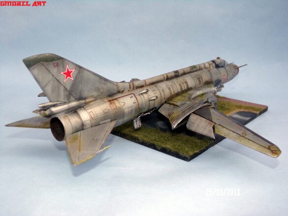 SUKHOI SU-17M 1/48 Scale Build Review – Scratchbuilt Soviet Aircraft Projec Scratchbuilt engine section of SUKHOI SU-17M scale model