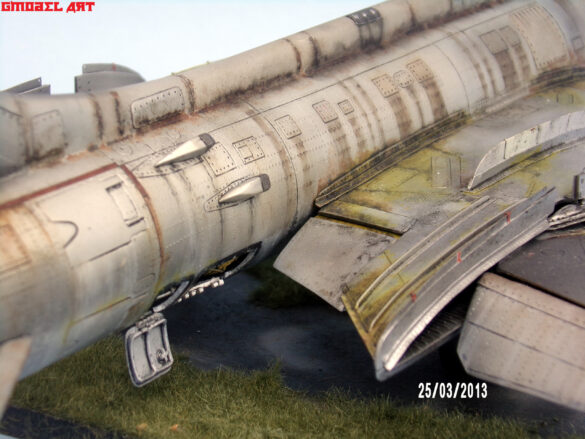 SUKHOI SU-17M 1/48 Scale Build Review – Scratchbuilt Soviet Aircraft Projec Realistic oxidation and weathering on Soviet SU-17M model