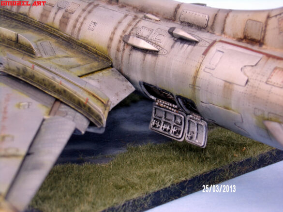 SUKHOI SU-17M 1/48 Scale Build Review – Scratchbuilt Soviet Aircraft Projec Scratchbuilt engine section of SUKHOI SU-17M scale model