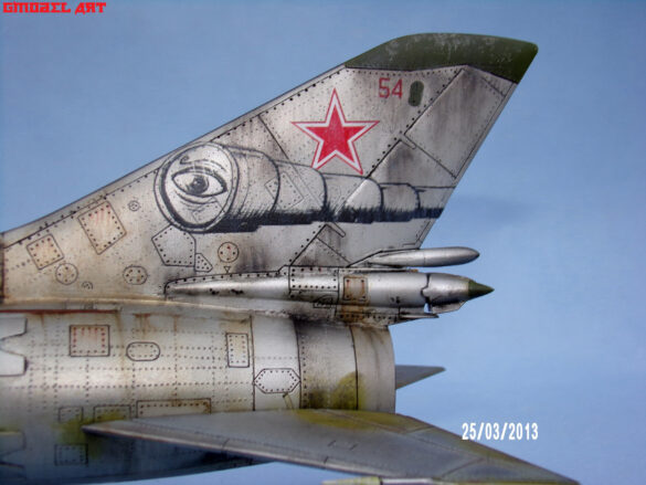 SUKHOI SU-17M 1/48 Scale Build Review – Scratchbuilt Soviet Aircraft Projec Realistic oxidation and weathering on Soviet SU-17M model
