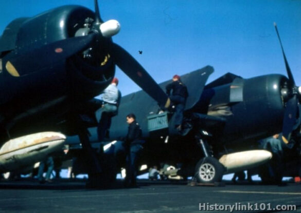 Grumman F6F-5 Hellcat in Overall Glossy Sea Blue ANA 623 camouflage during World War II