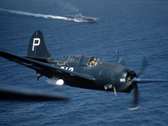 Curtiss SB2C-5 Helldiver dive bomber in Overall Glossy Sea Blue ANA 623 scheme