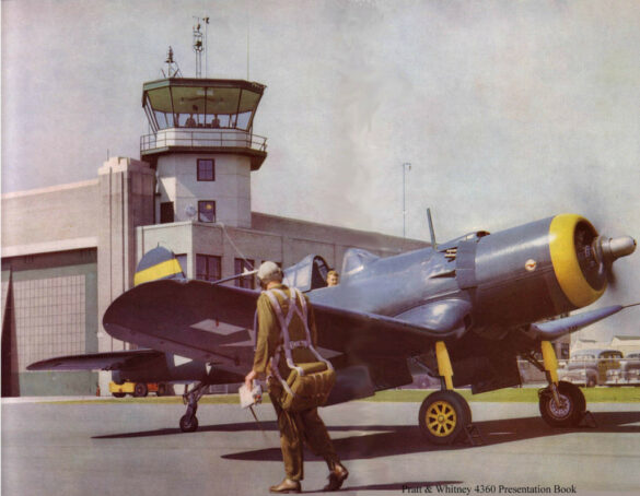 Experimental F4U-1 WM with Pratt & Whitney R-4360 engine