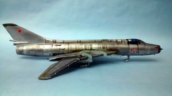 SUKHOI SU-17M 1/48 Scale Build Review – Scratchbuilt Soviet Aircraft Projec Finished SUKHOI SU-17M 1-48 scale aircraft model display