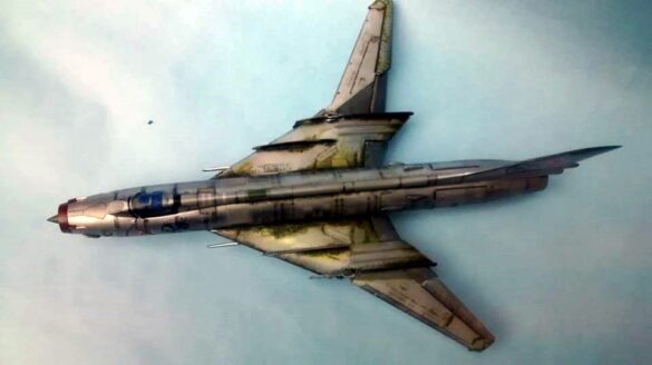 SUKHOI SU-17M 1/48 Scale Build Review – Scratchbuilt Soviet Aircraft Projec Finished SUKHOI SU-17M 1-48 scale aircraft model display