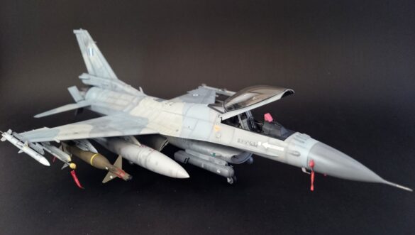 F-16C Block 50 Fighting Falcon 1/48 Tamiya – Greek Air Force 347 Squadron Build Review Final completed F-16C Block 50 Fighting Falcon of 347 Squadron Perseus in 1/48 scale