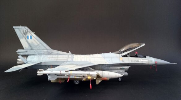 F-16C Block 50 Fighting Falcon 1/48 Tamiya – Greek Air Force 347 Squadron Build Review Final completed F-16C Block 50 Fighting Falcon of 347 Squadron Perseus in 1/48 scale