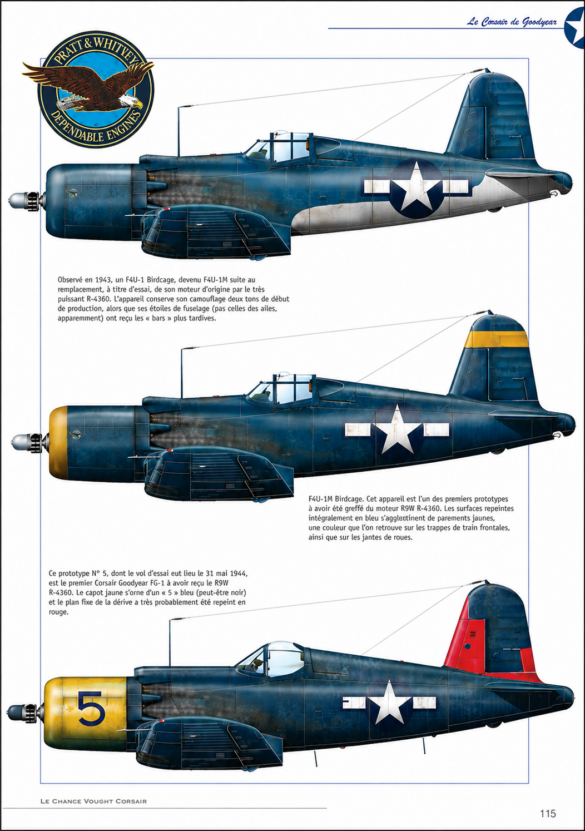 Evolution from F4U-1 WM to F2G Super Corsair