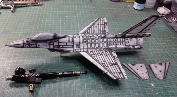 F-16C Block 50 Fighting Falcon 1/48 Tamiya – Greek Air Force 347 Squadron Build Review Greek F-16C Block 50 Fighting Falcon scale model by Tamiya 1/48 finished in HAF Ghost Scheme