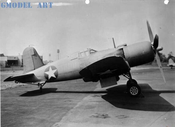 F4U-1 Wasp Major Corsair prototype side view