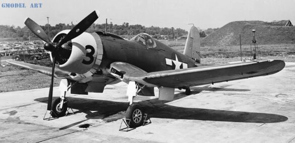 F4U-1 Wasp Major Corsair prototype side view