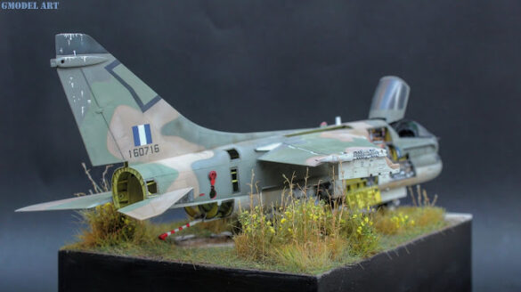Corsair Graveyard, Araxos Air Base, Hasegawa A-7E 1/48, HAF Corsair II, A-7E weathering, Greek Corsair modeling